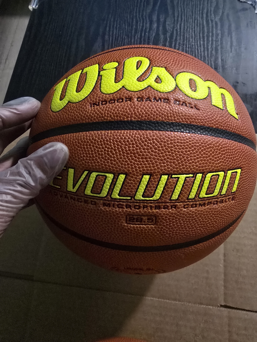 Wilson Evolution Outdoor Game Basketball - Orange/Yellow